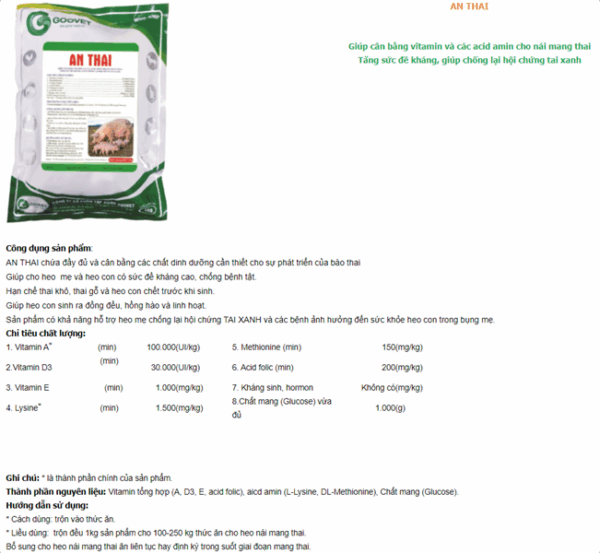 GOOVET AN THAI 1kg - Ảnh 4