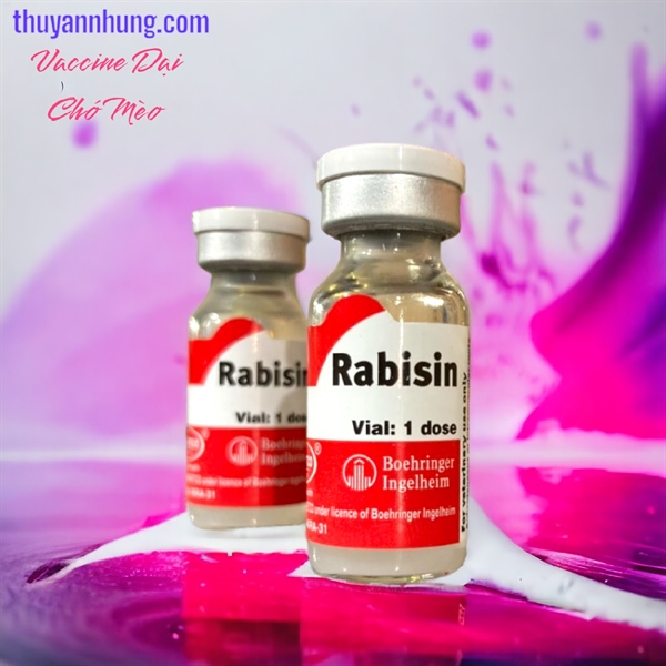 Vaccine - Dại Chó, Mèo - RABISIN 1 Liều - Màu đỏ