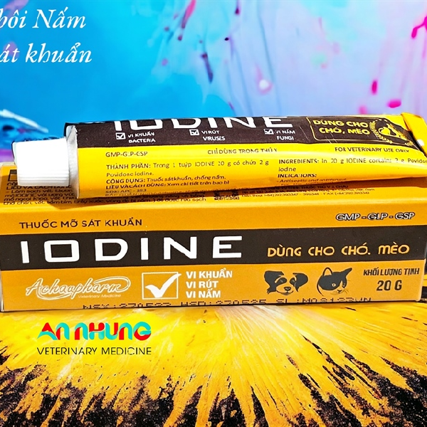 Á Châu IODINE - sát trùng vết thương, trị nấm