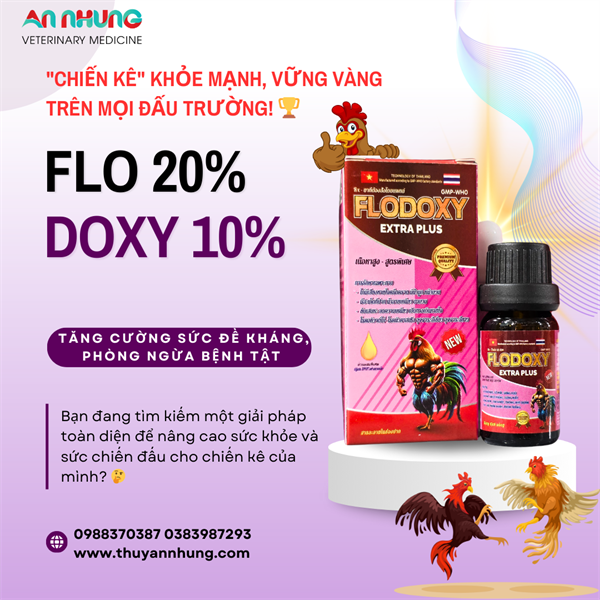 PROVIVET Flodoxy extra plus 10ml - Gà đá