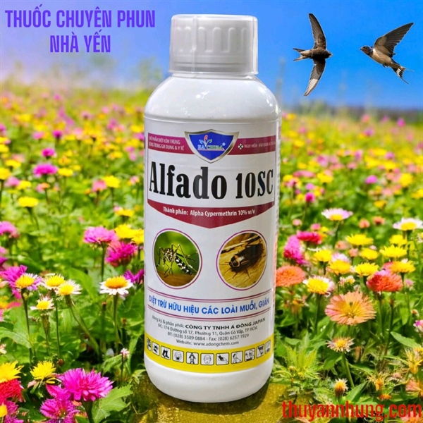 ALFADO 10SC 1 Lít - phun ruồi muỗi, kiến, Gián, nhà yến...