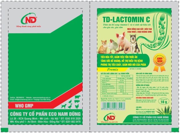 ND Lactomin C 10gr - Bịch 50 gói - Ảnh 2