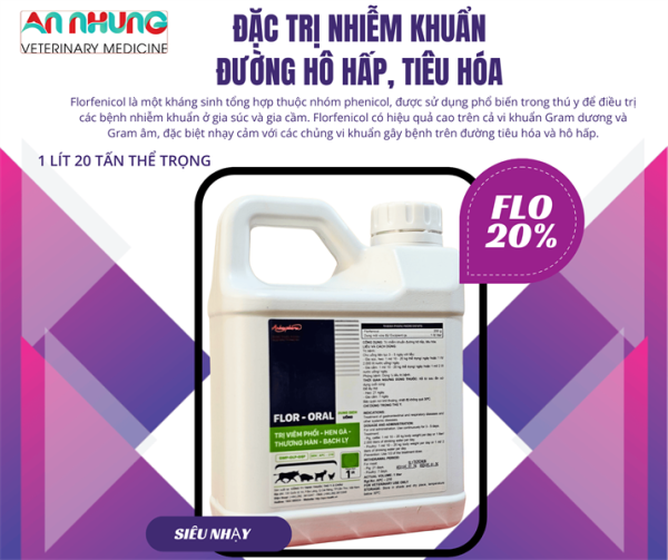 Á CHÂU FLOR 20% Oral 1 lít - Can 1 lít