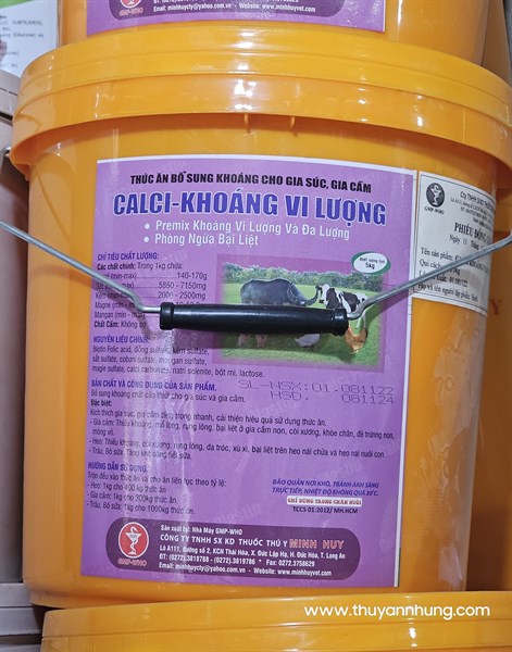 Minh Huy Calci khoáng vi lượng 5kg/xô - xô