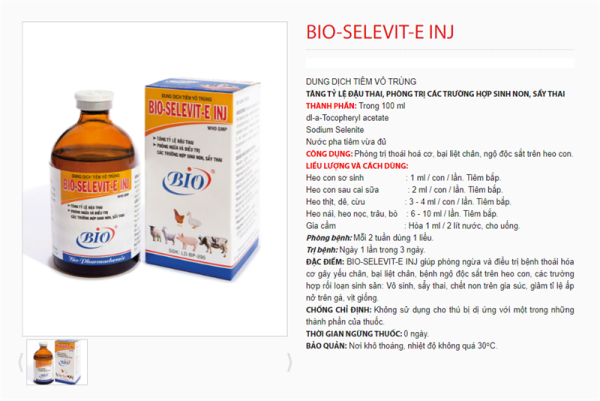 Bio SELENVIT E 100ml - Lọ - Ảnh 2