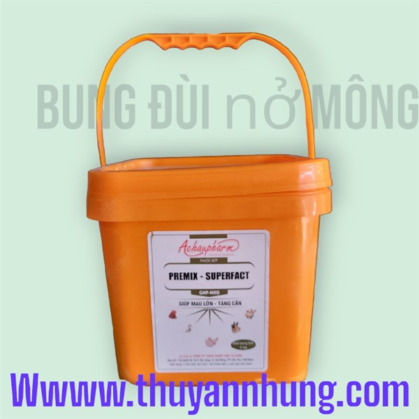 Á CHÂU PREMIX SUPERFACT (Bung đùi, nở mông) Xô - Xô 5Kg