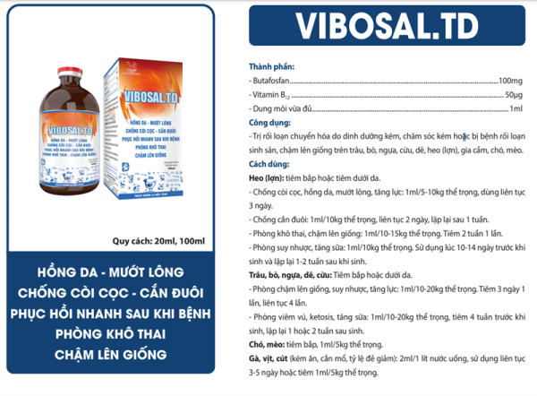 VIBOSAl TD 100ml - Thùng 30 chai - Ảnh 4