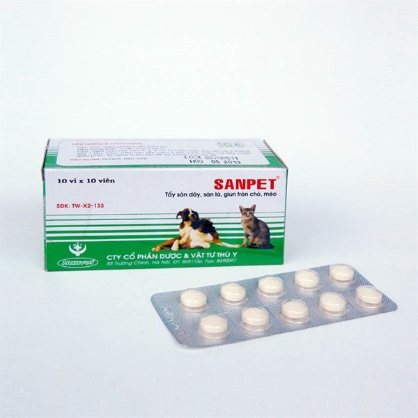 Hanvet Sanpet - Hộp 100 viên