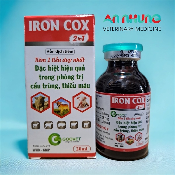 Goovet Fer Iron Cox 20ml - Sắt Cầu Trùng