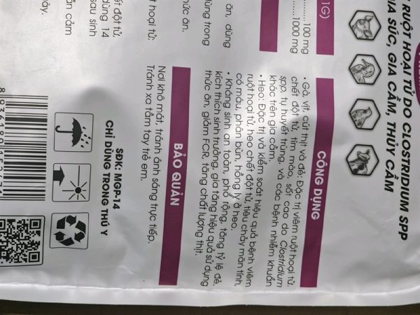 AGRI BMD Premix 1kg - Viêm ruột hoại tử do Clostrium SPP - Gói 10in1 - Ảnh 4