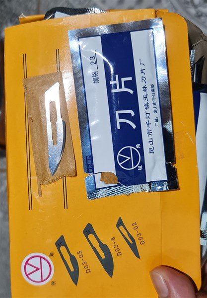 Lưỡi dao số 23 (Bịch 10 cái) - Bịch
