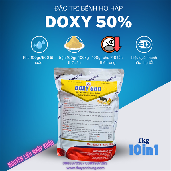 SAGOPHAR DOXY 500 1kg - Gói 10in1