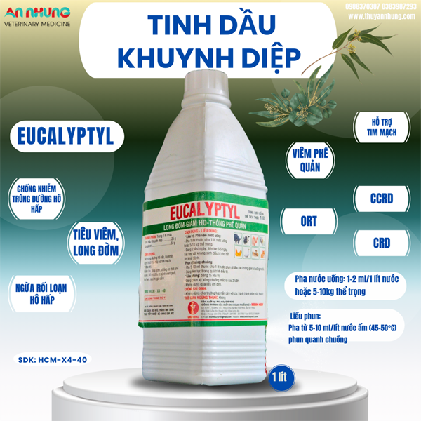 MINH HUY EUCALYPTYL - Tinh dầu khuynh diệp - Can