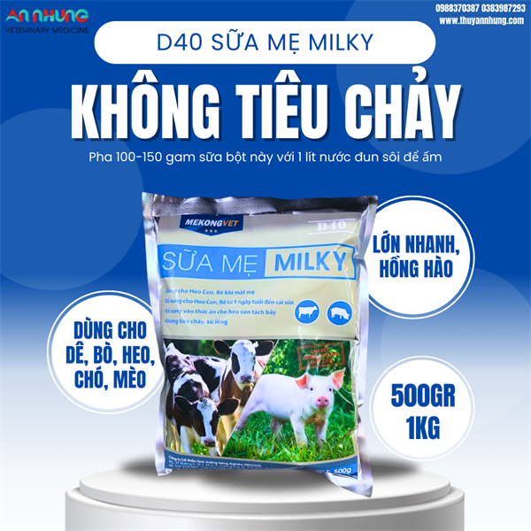 MEKONG D40 SỮA MẸ - MILKY - Thùng 25kg