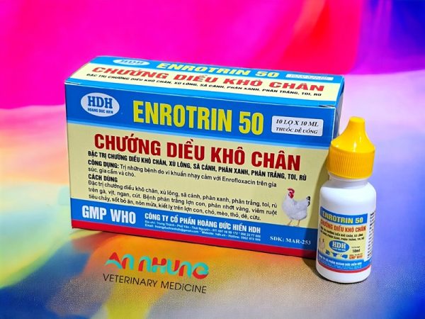 HDH Enrotrin 50 Oral 10ml - Chướng diều, khô chân - Lọ 10ml - Ảnh 2