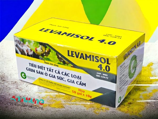 Goovet Levamisol 4.0 10gr - Hộp 50 gói
