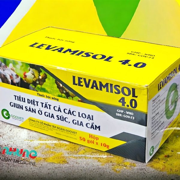 Goovet Levamisol 4.0 10gr - Hộp 50 gói