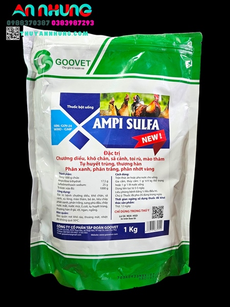 GOOVET AMPI SULFA NEW - Gói 10in1