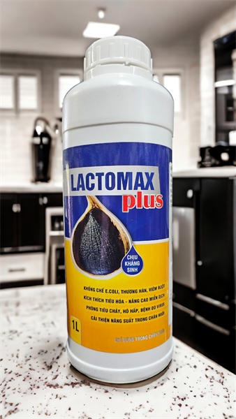 AGRIVIET LACTO MAX PLUS - Men tỏi Chịu kháng sinh 1 lít - Can