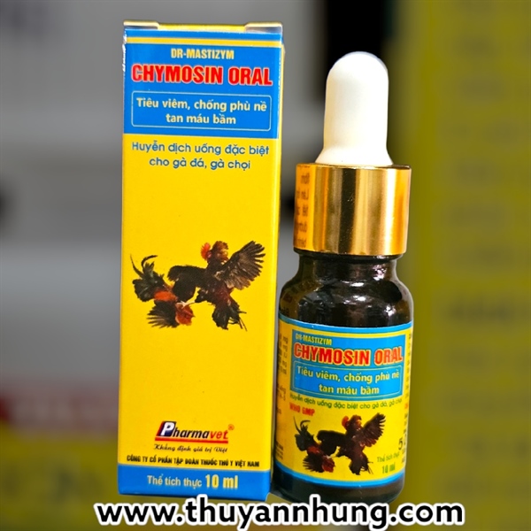 Drich Chymosin Oral (gà đá) 10ml - Lọ (lốc 12)