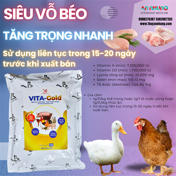 VB VITA GOLD 1kg - Gói 10in1
