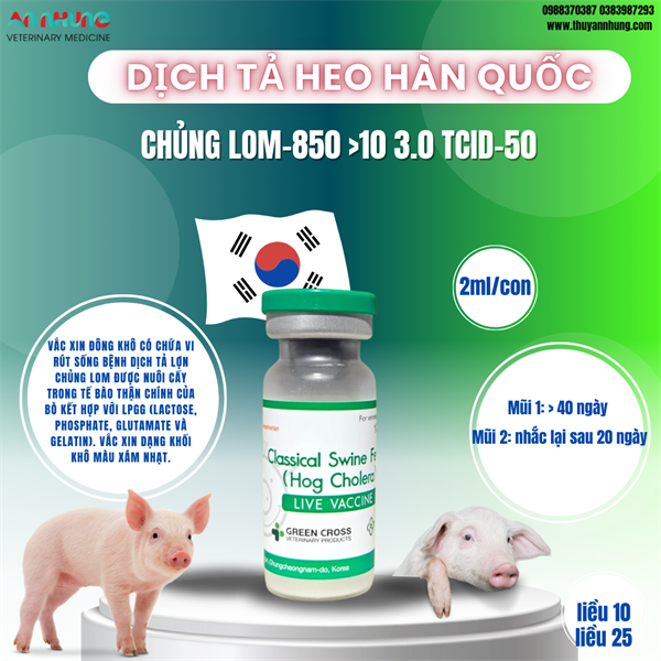 Vaccine Tigervet Classical 10 Liều - Lọ 10 liều