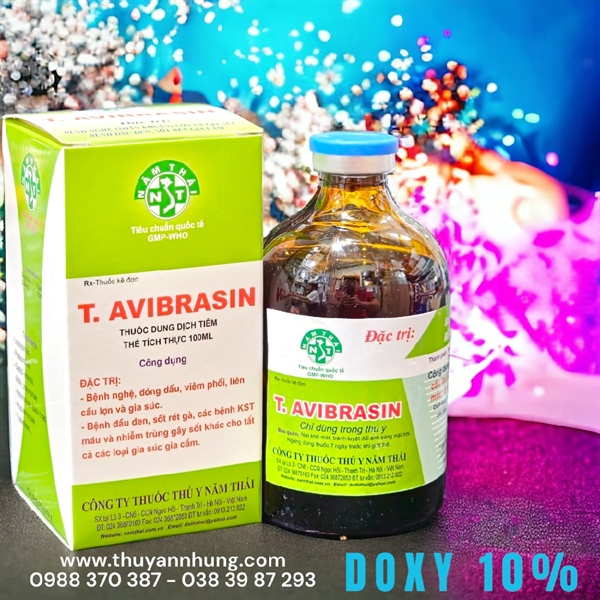 NThai T.Avibrasin (DOXY 10%) 100ml - Chai 100ml