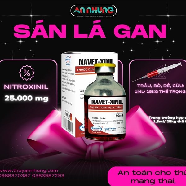 NAVET XINIL 50ml - Sán lá gan - Lọ