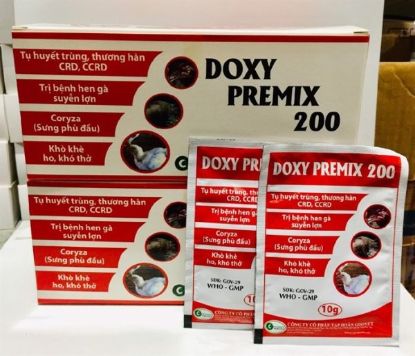 Goovet Doxy Premix 200 10gr - hộp 50 gói - Ảnh 3