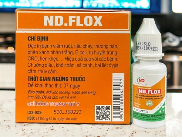 ND Flox 10ml (Chướng diều, khô chân) - Hộp 15 lọ - Ảnh 4