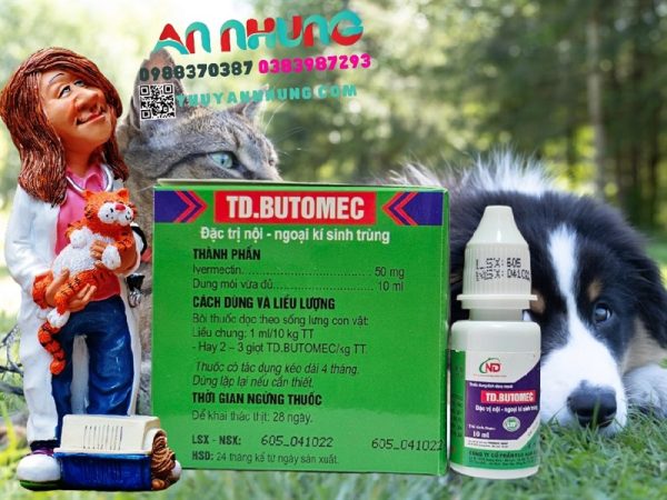 ND Butomec (nhỏ sống lưng) 10ml - Hộp 15 lọ - Ảnh 2
