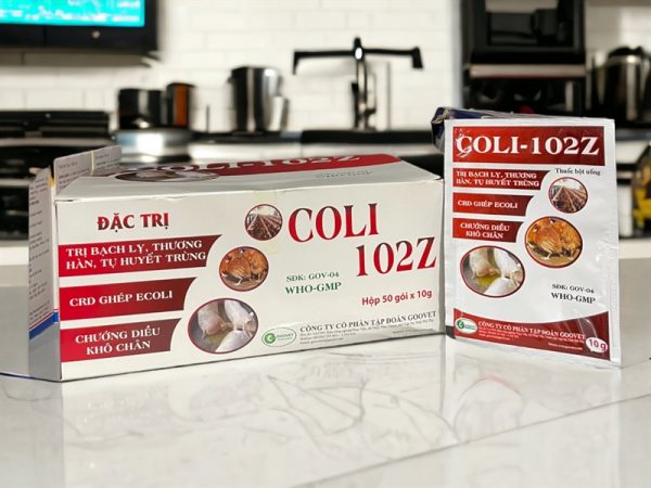 Goovet Coli 102Z (gói nhỏ) 10gr - hộp 50 gói