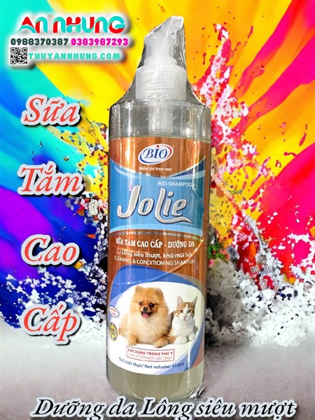 Bio Shampoo 4 Jolie 450 ml - Dưỡng da, mượt lông, khử mùi hôi - Chai 450ml
