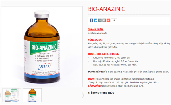 BIO ANAZIN C - Thùng 25 chai - Ảnh 3