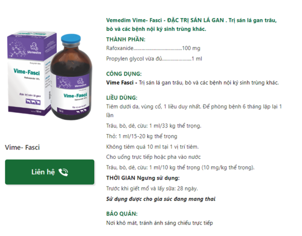 VMD Fasci - Sán lá gan - lọ 10ml - Ảnh 3
