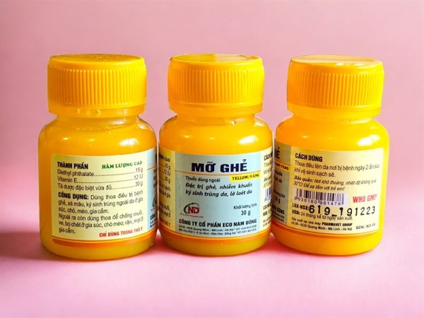 ND Mỡ Ghẻ Vàng 30gr - Hộp 10 lọ - Ảnh 5