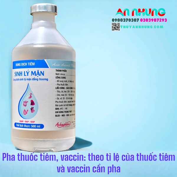 Á CHÂU NƯỚC SINH LÝ MẶN 500ml - Thùng 15 chai