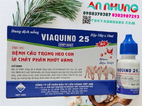Viavet Quino 25 Oral 10ml - Hộp 10 lọ - Ảnh 2