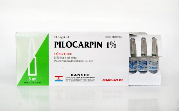 HANVET PILOCARPIN 1% - Ông 5ml - Hộp 10 ống