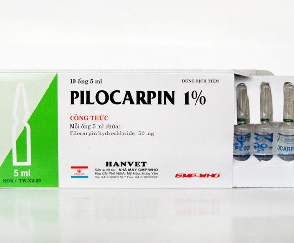 HANVET PILOCARPIN 1% - Ông 5ml - Hộp 10 ống