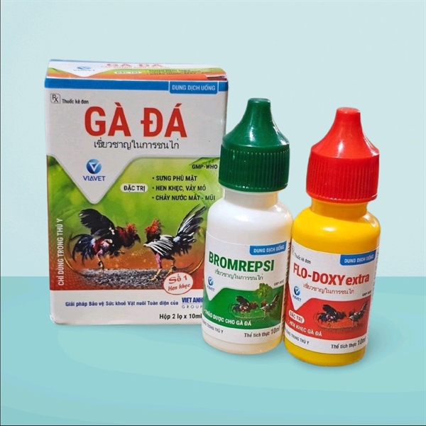 VIAVET Gà Đá (Flor doxy+ Brom) Oral 10ml - Cặp