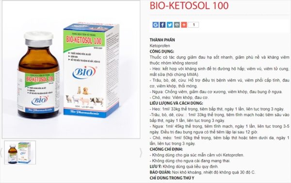 BIO KETOSOL 100 100ml - Ketoprofen 10% - Lọ 100ml - Ảnh 4