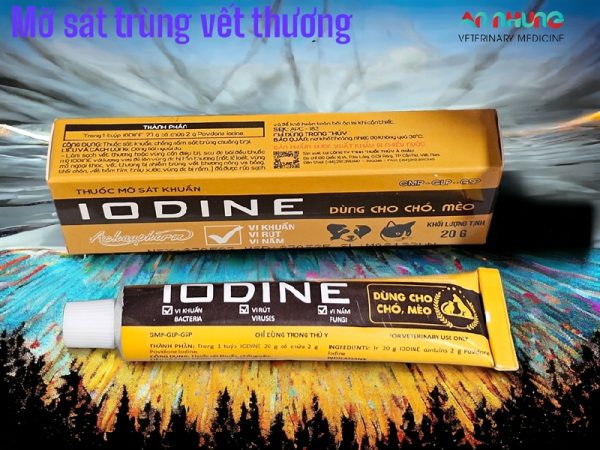 Á Châu IODINE (gel thú cưng) - sát trùng vết thương, trị nấm - Tuýp 20gr - Ảnh 5