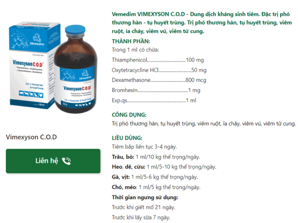 VIMEXYSONE COD - Lọ 100ml - Ảnh 3