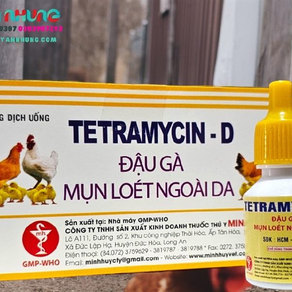 Minh Huy Teramycin (Đậu Gà) 10ml - Hộp 10 lọ