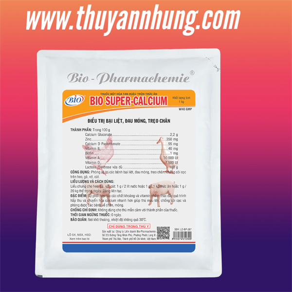 BIO SUPER CALCIUM - Thùng 20kg