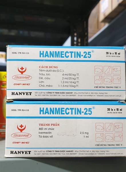 Hanmectin 25 10ml - Lọ 10ml