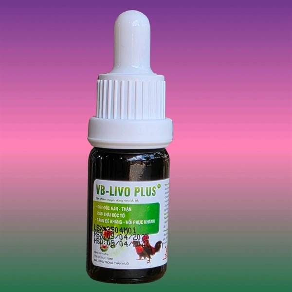 VB Livo Plus (Giải độc gan thận gà đá) 10ml - Lọ 10ml