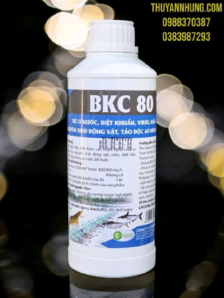GOOVET BKC 80 - 1 Lít ( Sát trùng thủy sản) - Chai