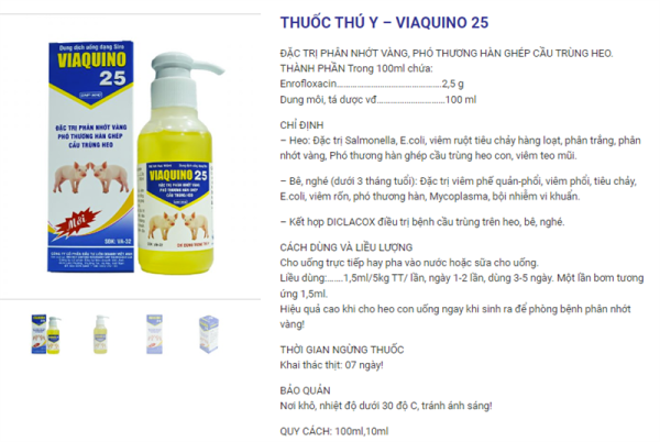Viavet Quino 25 Oral 10ml - Hộp 10 lọ - Ảnh 5